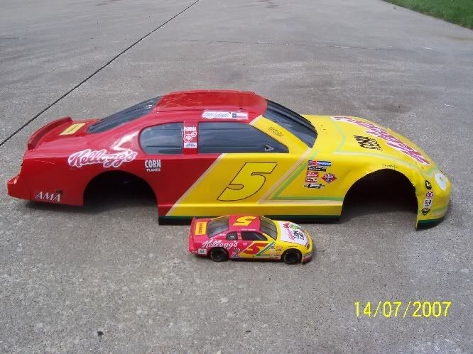 nascar rc body shells